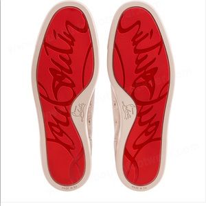 Christian Louboutin Tan Viera Calf Leather Sneaker